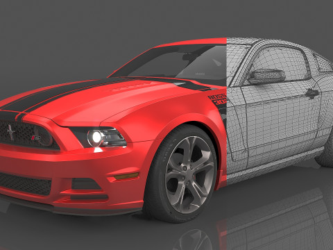 2013 Mustang Boss 302 Modello 3D