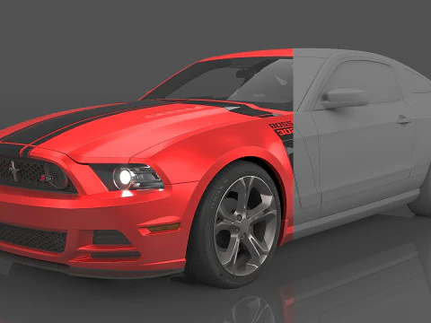2013 Mustang Boss 302 3D Model