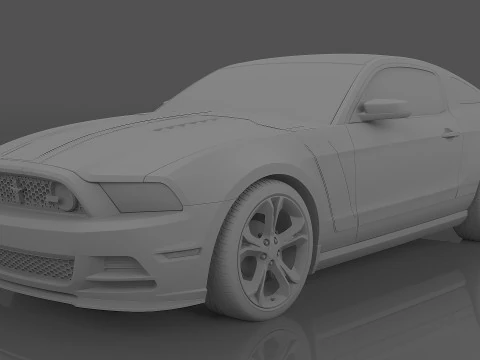 2013 Mustang Boss 302 3D Model