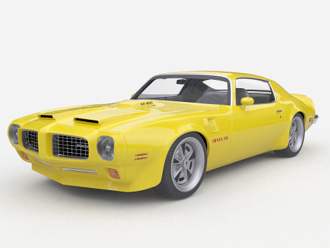 1973 Pontiac Firebird Trans Am 2 3D Model