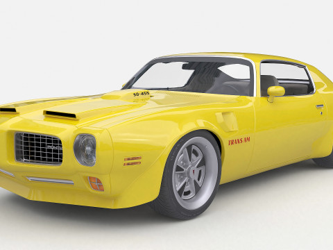 1973 Pontiac Firebird Trans Am 2 3D Model