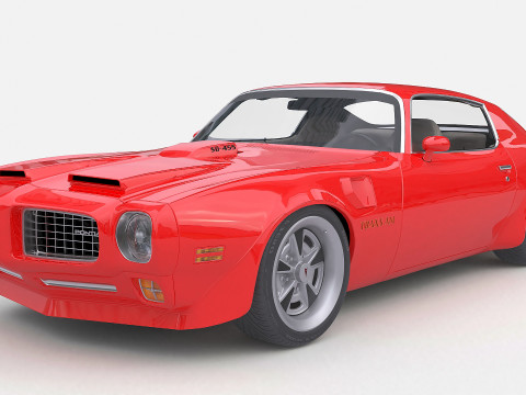 1973 Pontiac Firebird Trans Am 2 3D Model