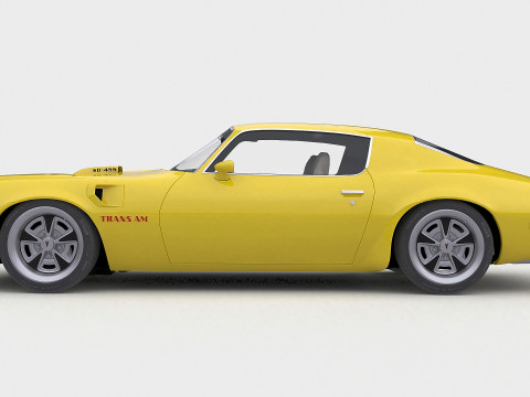 1973 Pontiac Firebird Trans Am 2 3D Model