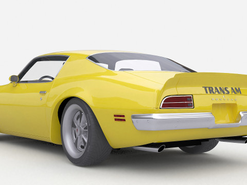 1973 Pontiac Firebird Trans Am 2 3D Model