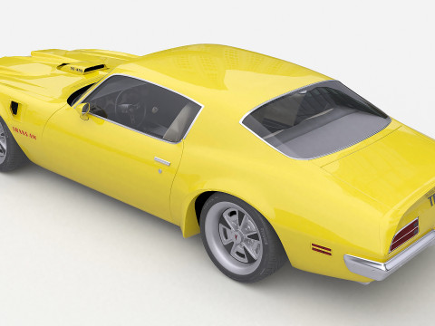 1973 Pontiac Firebird Trans Am 2 3D Model