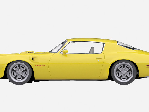 1973 Pontiac Firebird Trans Am 2 3D Model