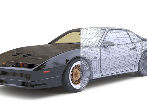 1987 Pontiac Firebird Trans Am GTA 3D 模型