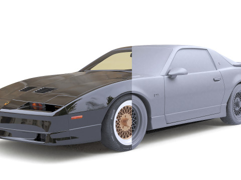 1987 Pontiac Firebird Trans Am GTA 3D 模型