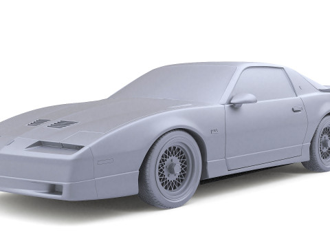 1987 Pontiac Firebird Trans Am GTA 3D 模型