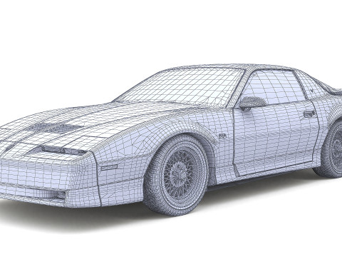 1987 Pontiac Firebird Trans Am GTA 3D 模型