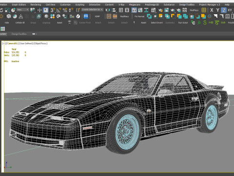 1987 Pontiac Firebird Trans Am GTA 3D 模型