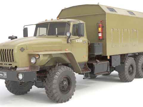 Military Transporter Jeep 3D Model