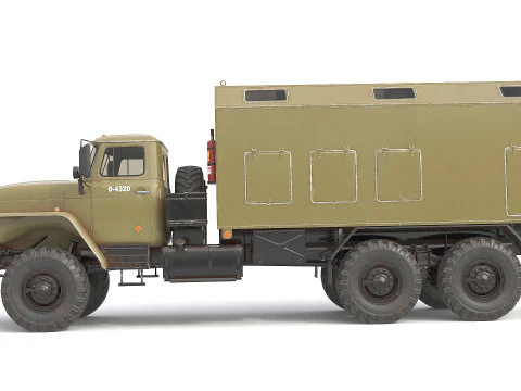 Military Transporter Jeep 3D Model
