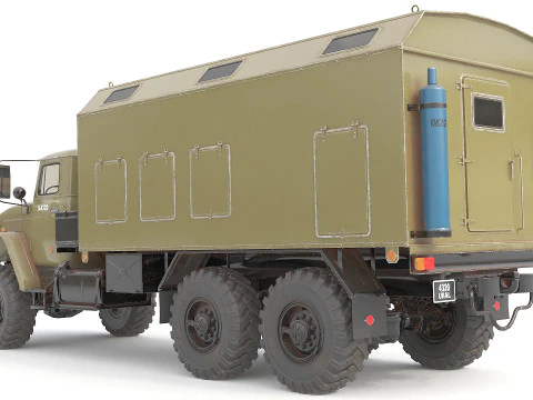 Military Transporter Jeep 3D Model