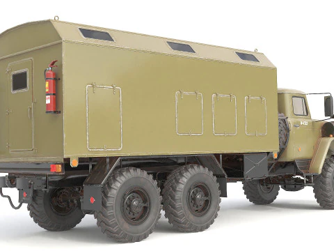Military Transporter Jeep 3D Model
