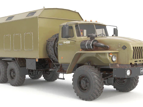 Military Transporter Jeep 3D Model