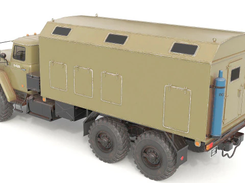 Military Transporter Jeep 3D Model
