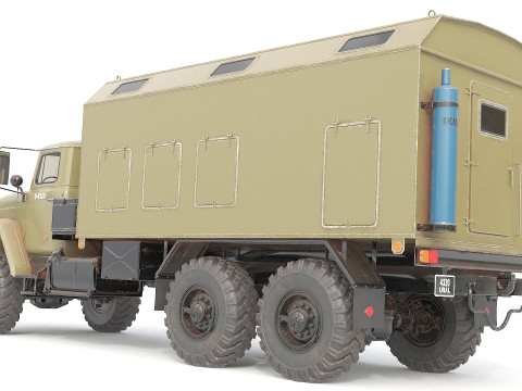 Military Transporter Jeep 3Dモデル