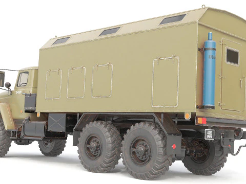 Military Transporter Jeep 3D Model