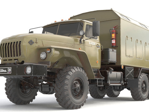 Military Transporter Jeep 3Dモデル