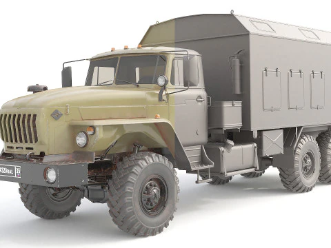 Military Transporter Jeep 3D Model