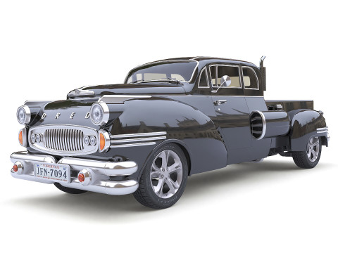 Dred Retro Pickup 3D 모델