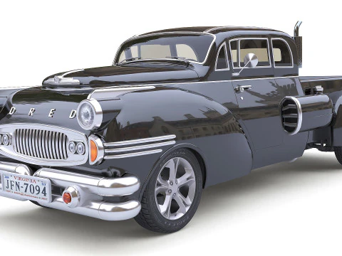 Dred Retro Pickup 3D Model