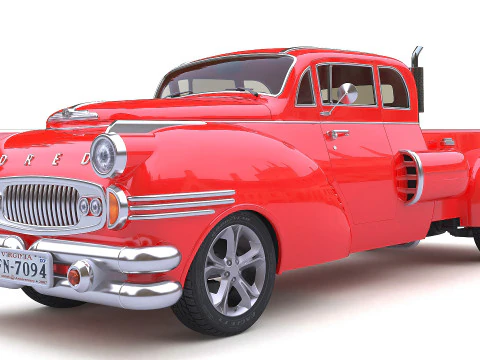 Dred Retro Pickup 3D Model