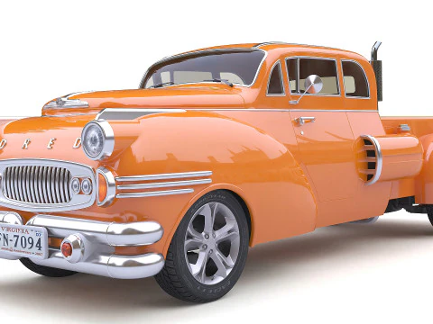 Dred Retro Pickup 3D Model