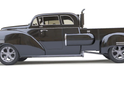 Dred Retro Pickup 3D Model
