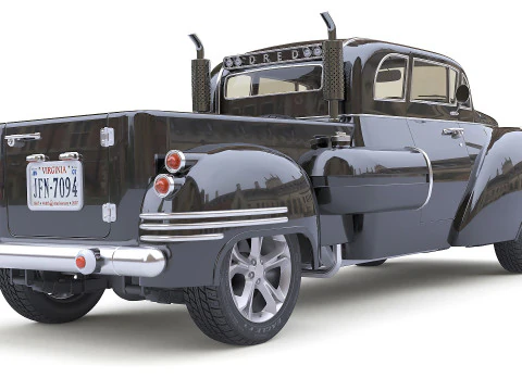 Dred Retro Pickup 3D Model