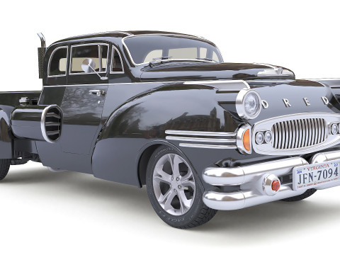 Dred Retro Pickup 3D 모델
