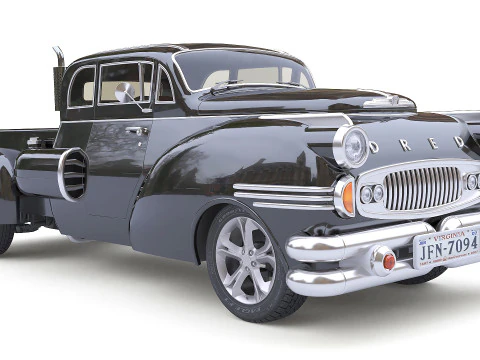 Dred Retro Pickup 3D Model