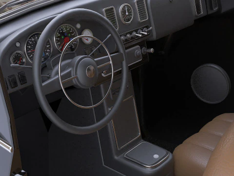 Dred Retro Pickup 3D Model