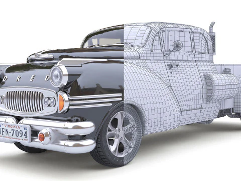 Dred Retro Pickup 3D Model