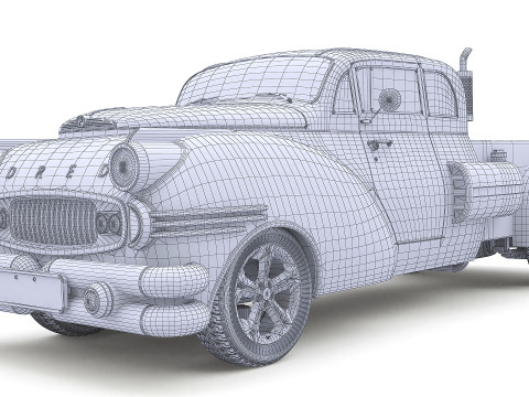 Dred Retro Pickup 3D 모델