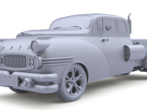 Dred Retro Pickup 3D 모델