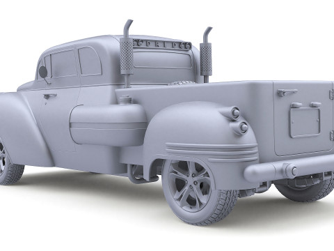 Dred Retro Pickup 3D 모델