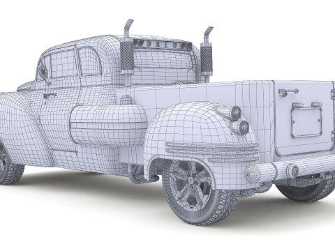 Dred Retro Pickup 3D 모델