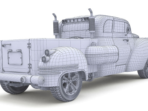 Dred Retro Pickup 3D 모델