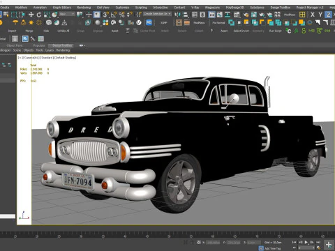 Dred Retro Pickup 3D Model