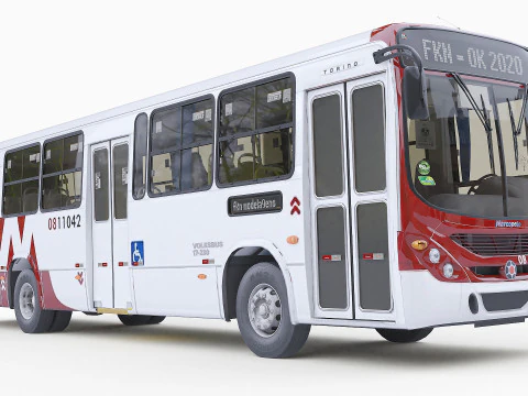VOLKSWAGEN MARCOPOLO TORINO BUS 3D Model