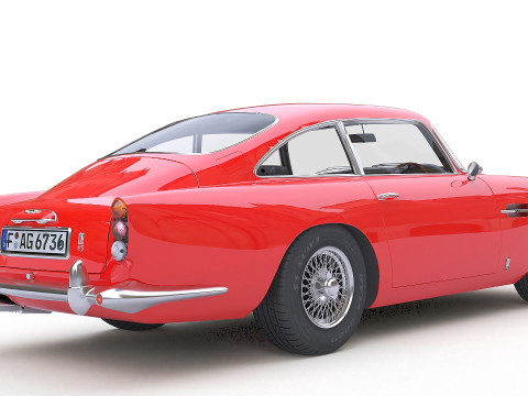 1964 Aston Martin DB5 Vantage 3D Модель