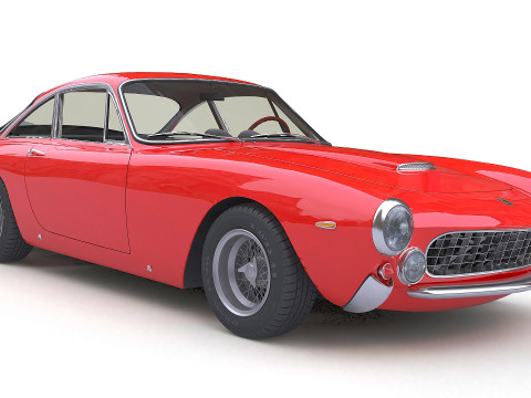 1962 Ferrari 250 GT Berlinetta Lusso 3Dモデル