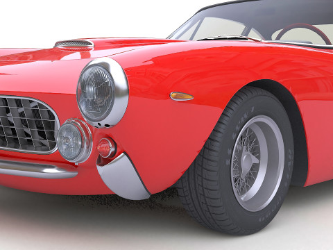 1962 Ferrari 250 GT Berlinetta Lusso 3Dモデル