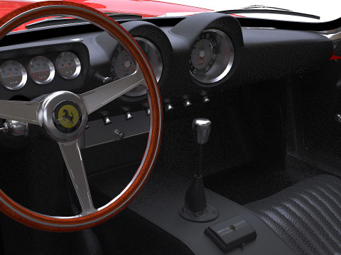 1962 Ferrari 250 GT Berlinetta Lusso 3Dモデル