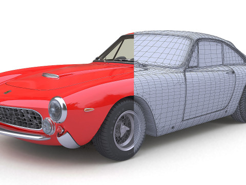 1962 Ferrari 250 GT Berlinetta Lusso 3Dモデル