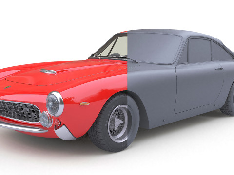 1962 Ferrari 250 GT Berlinetta Lusso 3Dモデル