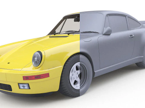 1987 RUF CTR Yellowbird 3D Model