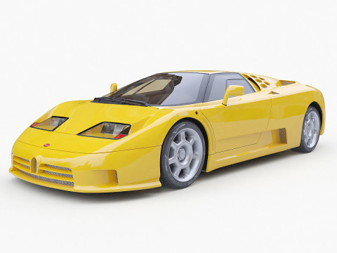 1992 Bugatti EB110 SS 3D 모델